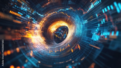 Dynamic Vortex of Stock Market Data and Graphs