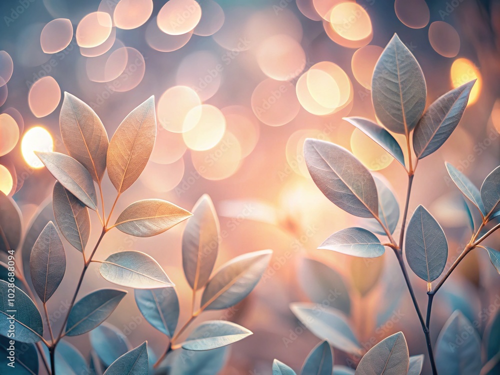 Elegant Pastel Leaves Background in Minimalist Aesthetic for Sophisticated Social Media Design Elegant Pastel Leaves Background in Minimalist Aesthetic for Sophisticated Social Media Design