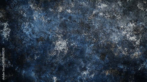 Dark Blue Grungy Distressed Canvas Background