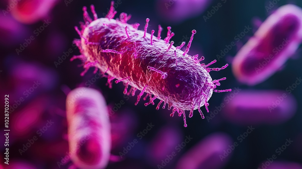 Microscopic View of Bacteria for Scientific Research and Healthcare Imagery Microscopic View of Bacteria for Scientific Research and Healthcare Imagery