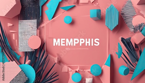 Digital Dreamscape: A Surreal Exploration of Shape and Color