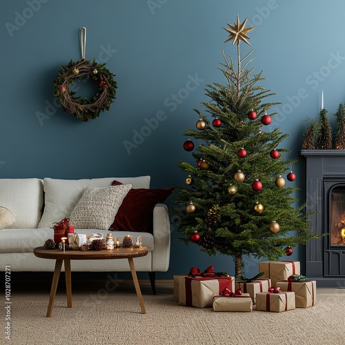 Cozy Christmas Living Room