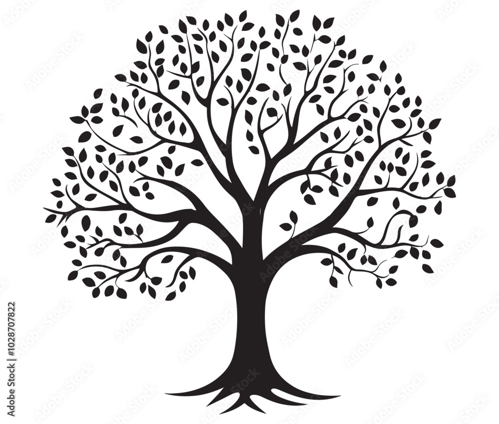 Vector black tree of live icon on white background, Plant tree silhouette, Palm tree icon Vector black tree of live icon on white background, Plant tree silhouette, Palm tree icon