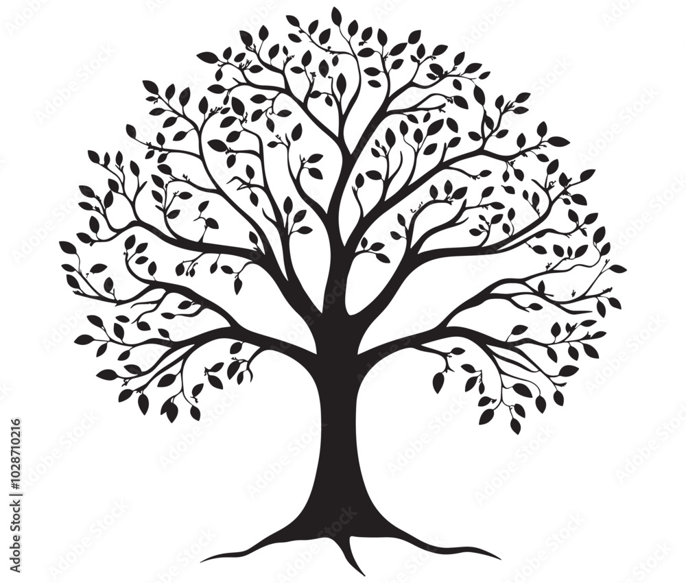 Vector black tree of live icon on white background, Plant tree silhouette, Palm tree icon Vector black tree of live icon on white background, Plant tree silhouette, Palm tree icon