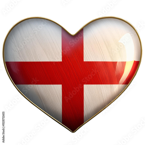 Obraz na płótnie England flag in heart shape.
w salonie