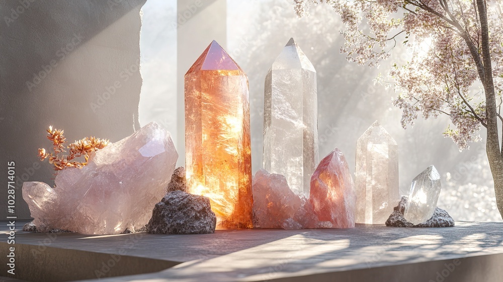 Mood board for Crystal set minimalist Mood board for Crystal set minimalist
