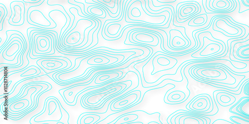 Abstract white background with waves. The blue line on white contours vector topography stylized height of the lines map. Abstract background vector and topographic pattern line map background. wavy p