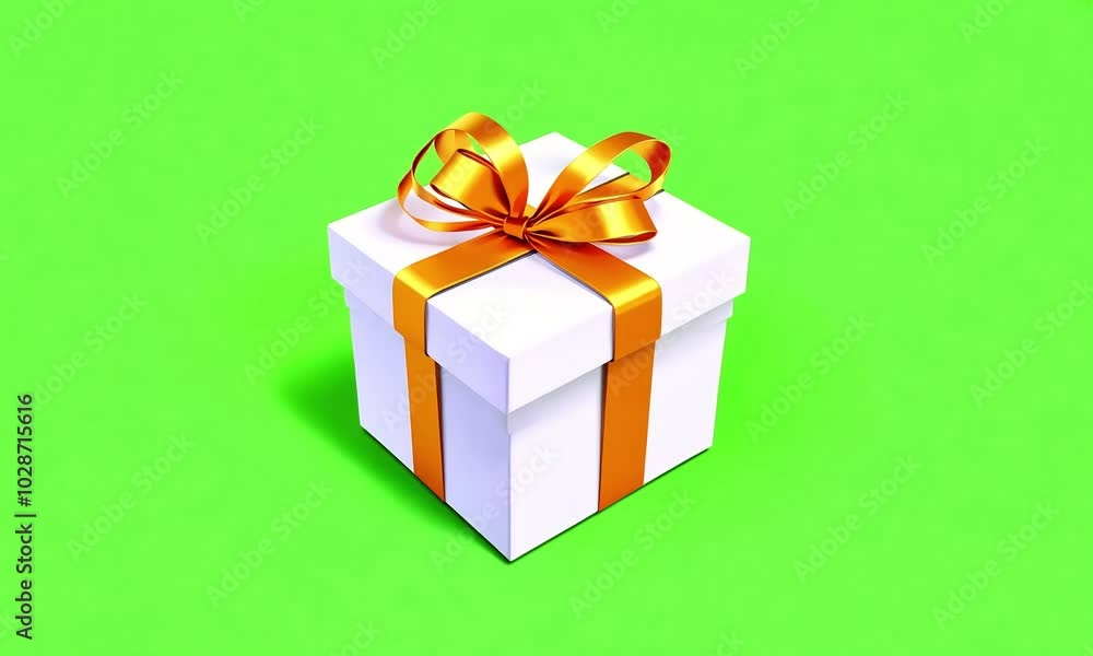 Enchanting animation of a gift box lid opening to reveal magical glowing light on green screen, perfect for fantasy-themed videos Enchanting animation of a gift box lid opening to reveal magical glowing light on green screen, perfect for fantasy-themed videos