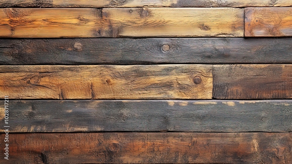 Naklejka premium Flutet wood background banner panorama long