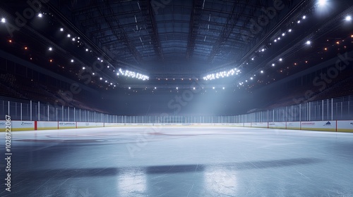 Hockey Ice Rink Sport Arena, Empty Field Stadium