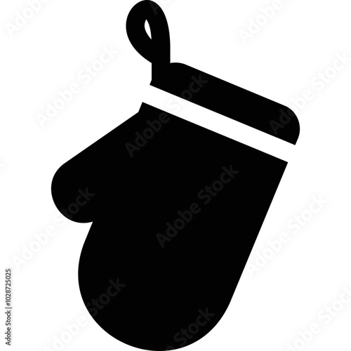 Simple vector icon mitten potholder