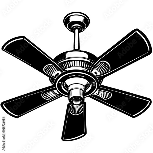 illustration of fan