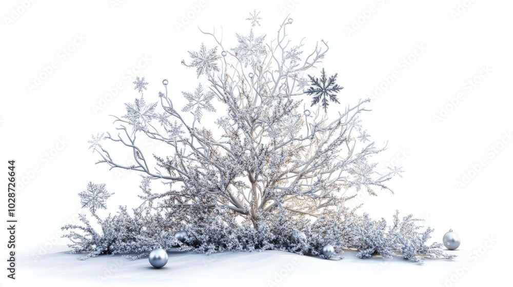 white tree in snow without leaves white tree in snow without leaves