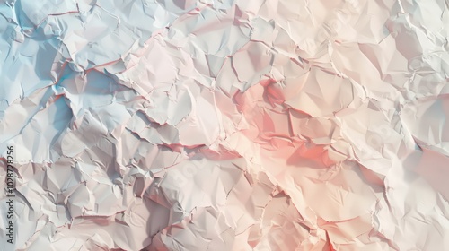 High-resolution crumpled paper texture in soft pastel colors – minimalist aesthetic background with intricate details, perfect for modern design projects, creative visuals, and subtle artistic vibes