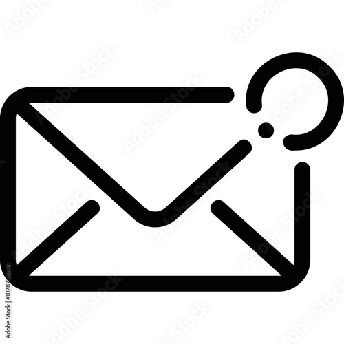 Simple vector icon mail, notification