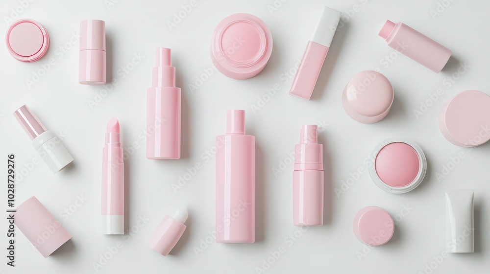 Cosmetics mockups isolated on a white background Cosmetics mockups isolated on a white background