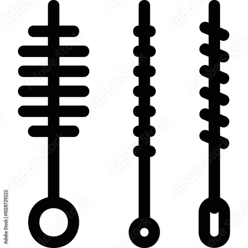 Simple vector icon cleaning brush