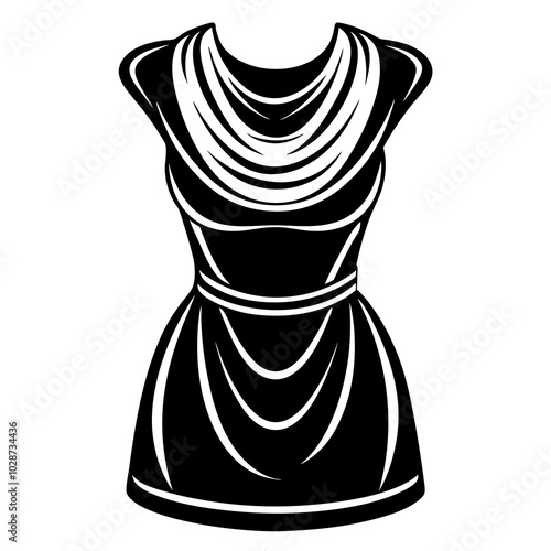 cowl neck dress