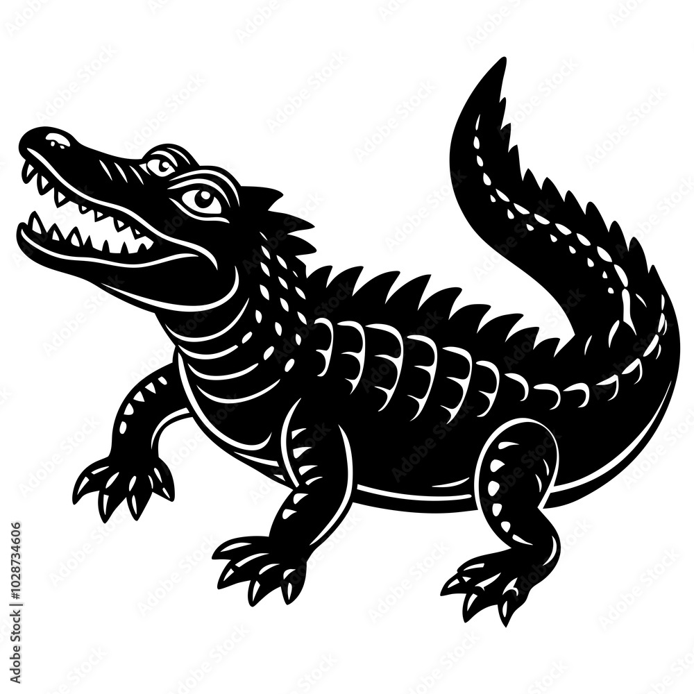 vector illustration of crocodile vector illustration of crocodile