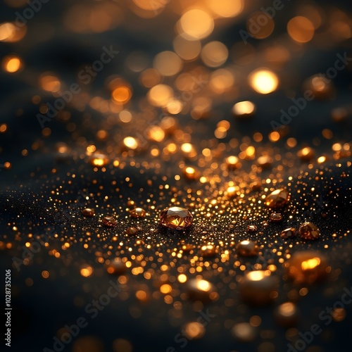 golden christmas lights