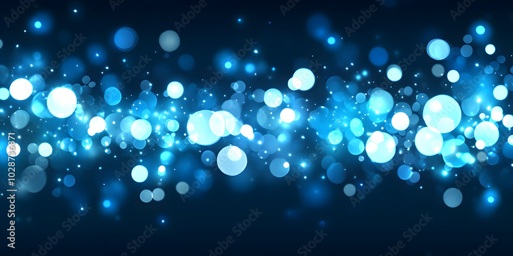 Abstract Blue Bokeh Background Abstract Blue Bokeh Background