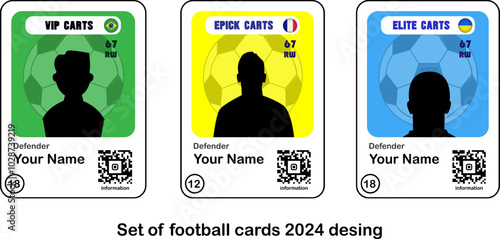 football player card with countries