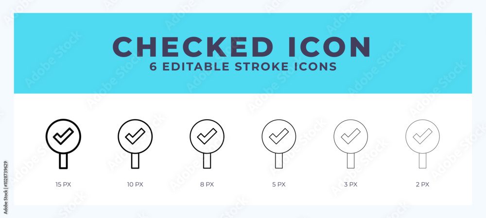 Checked line icon. High quality icon symbol for web design. App Checked line icon. High quality icon symbol for web design. App