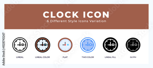Clock symbol icon vector. symbol illustration