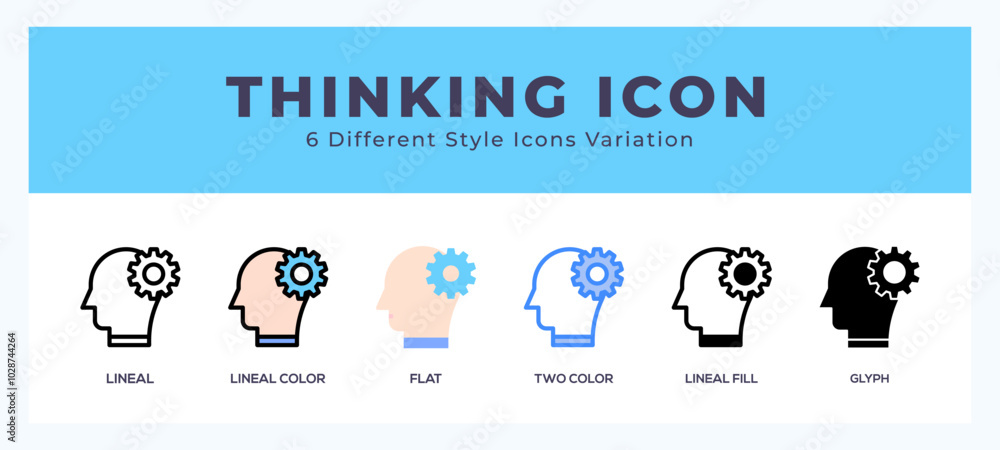 Thinking icon for web. mobile apps and ui. Thinking icon for web. mobile apps and ui.