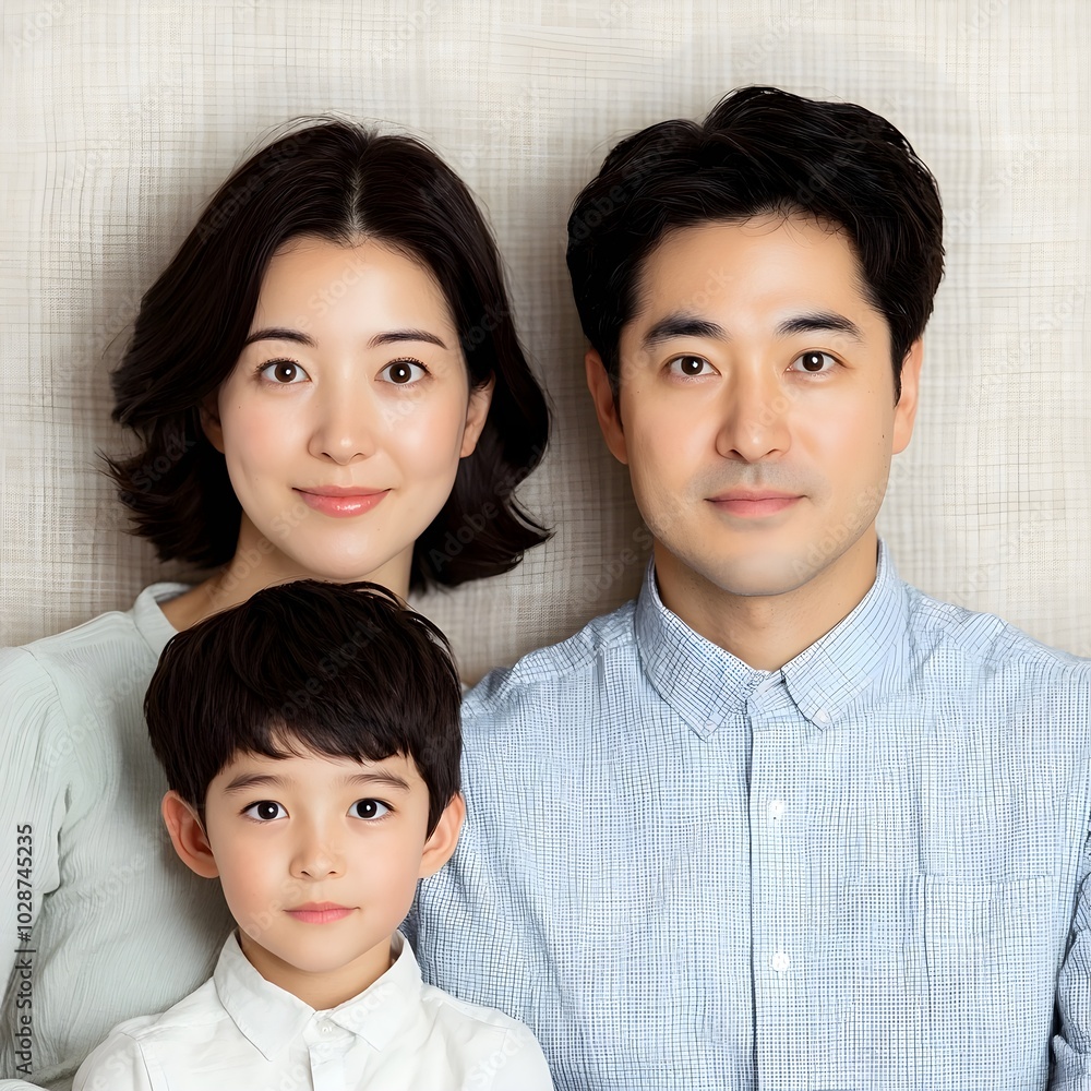 Family portrait showcasing love and connection Family portrait showcasing love and connection