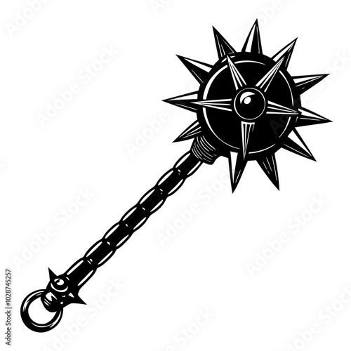 mace icon  isolated on white background