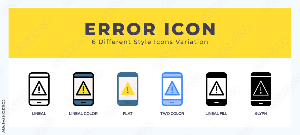 Error icon set. vector illustration. Error icon set. vector illustration.