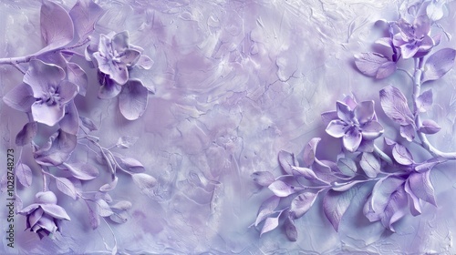 Wallpaper Mural Vintage delicate purple light lavender floral ornament on soft abstract background with copy space for elegant wallpaper design


 Torontodigital.ca