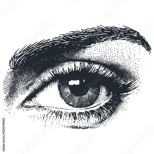 Human eye, vector illustration	