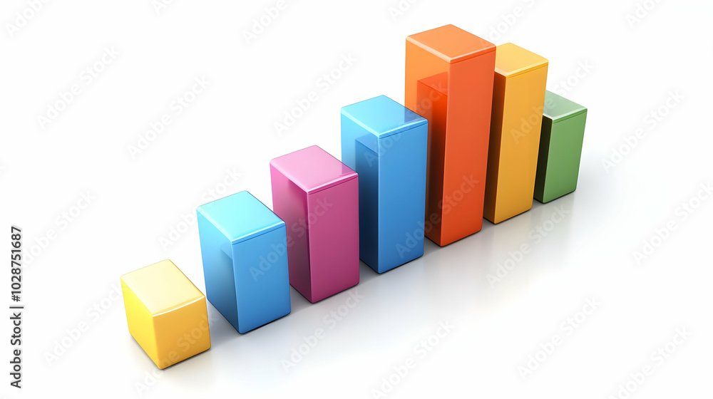 3D Bar Graph Icon Representing Increasing Profits for Business Growth and Market Success - Clean Vector Element Isolated on White Background for Infographic Integration 3D Bar Graph Icon Representing Increasing Profits for Business Growth and Market Success - Clean Vector Element Isolated on White Background for Infographic Integration
