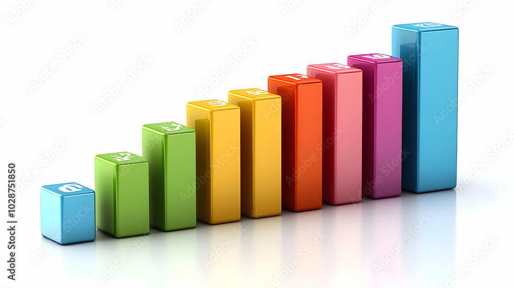 3D Bar Graph Icon Showcasing Increasing Profits | Clean Vector Element for Business Growth | Isolated on White Background for Infographics Integration | Symbolize Market Success 3D Bar Graph Icon Showcasing Increasing Profits | Clean Vector Element for Business Growth | Isolated on White Background for Infographics Integration | Symbolize Market Success