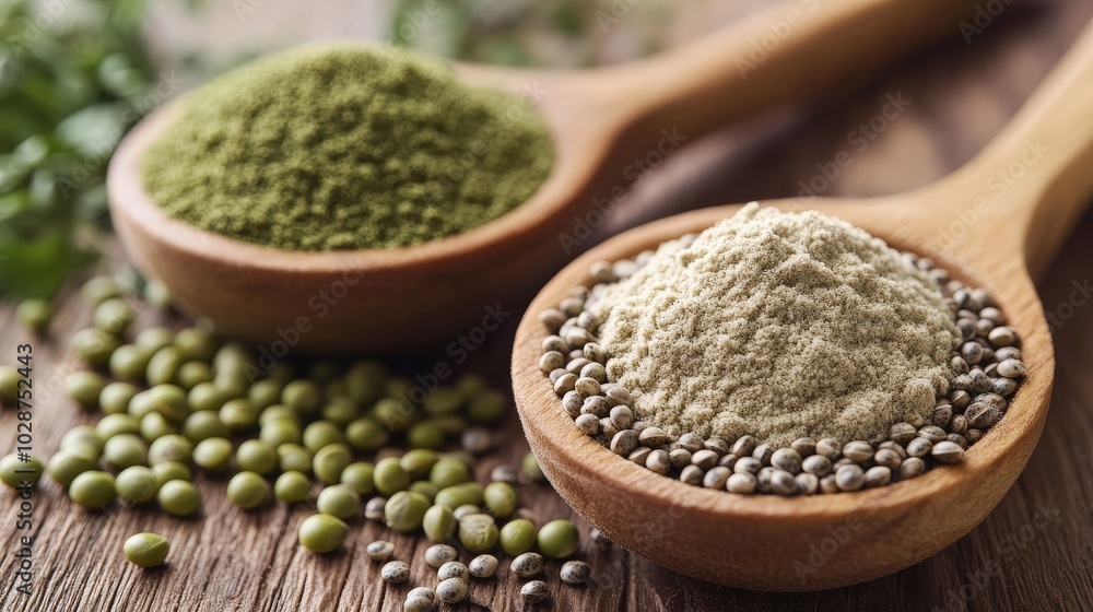 Alternative proteins, such as pea protein and hemp seeds, are gaining popularity in plant-based diets. Alternative proteins, such as pea protein and hemp seeds, are gaining popularity in plant-based diets.