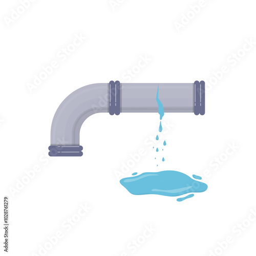 Leaking Pipe with Water Flows