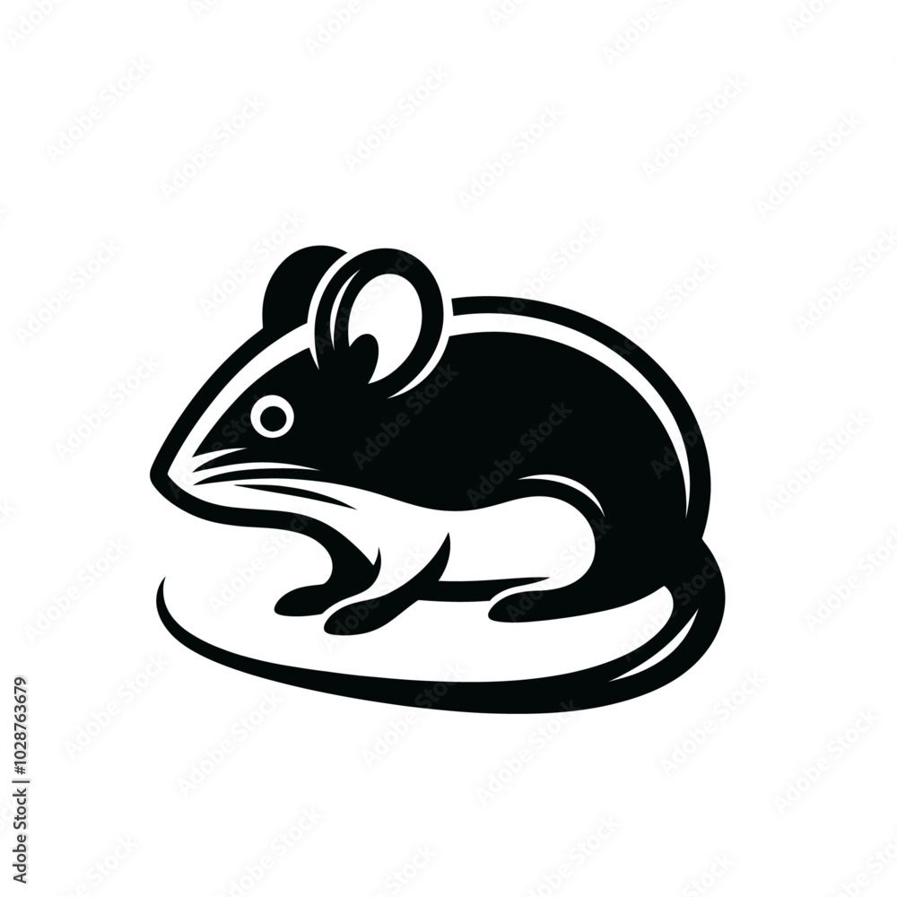 little mouse isolated vector illustration