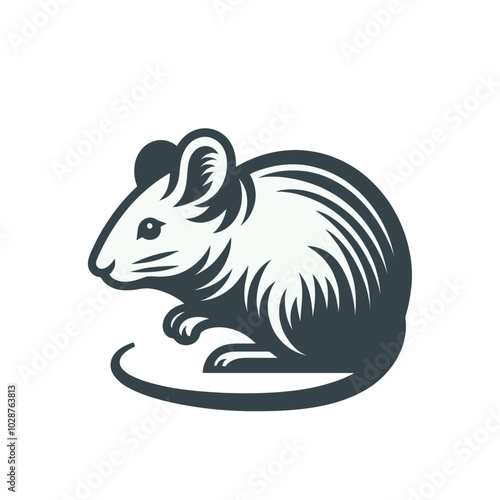 little mouse isolated vector illustration