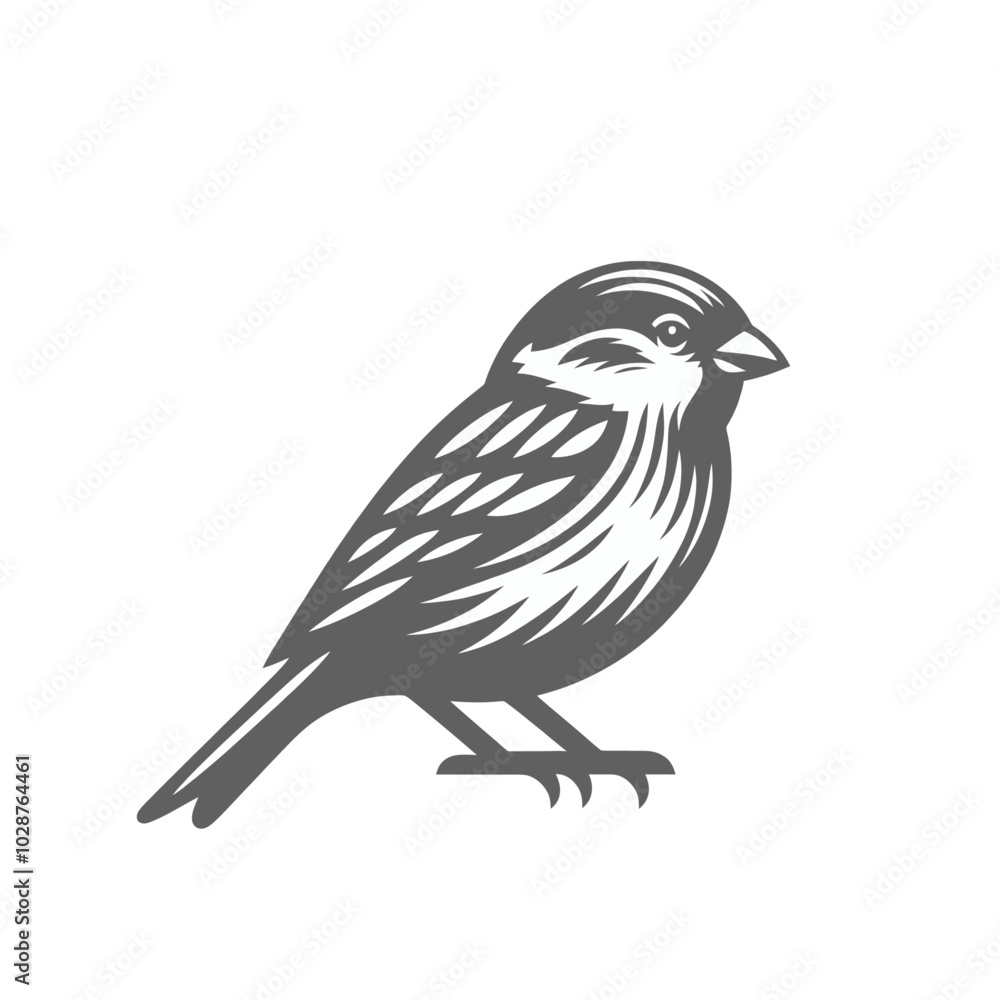 Fototapeta premium sparrow isolated vector illustration