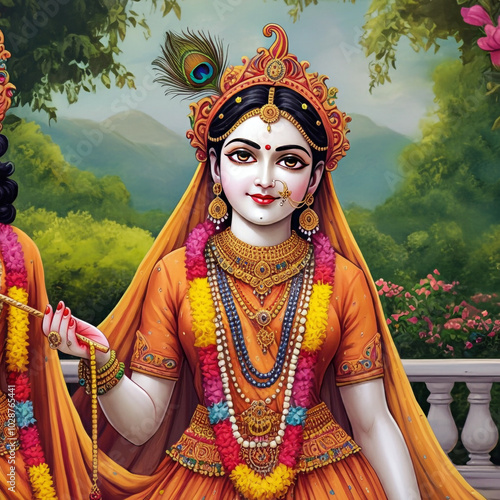 A serene portrayal of Godde...