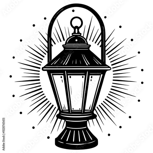 street lamp vector