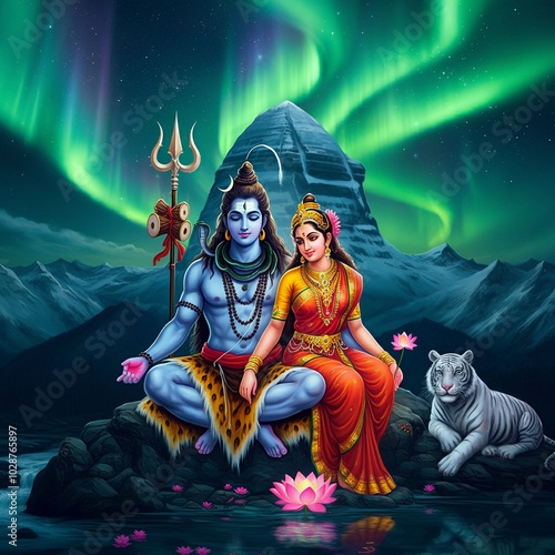 Lord Shiva and Goddess Parv...