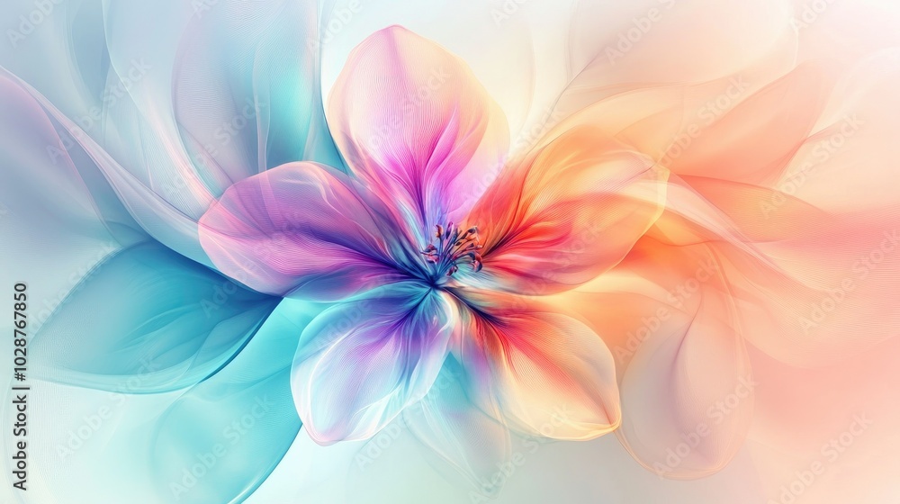 An exquisite abstract flower design with a soft gradient background, inviting creativity and providing an ideal space for quotes or text overlays. An exquisite abstract flower design with a soft gradient background, inviting creativity and providing an ideal space for quotes or text overlays.