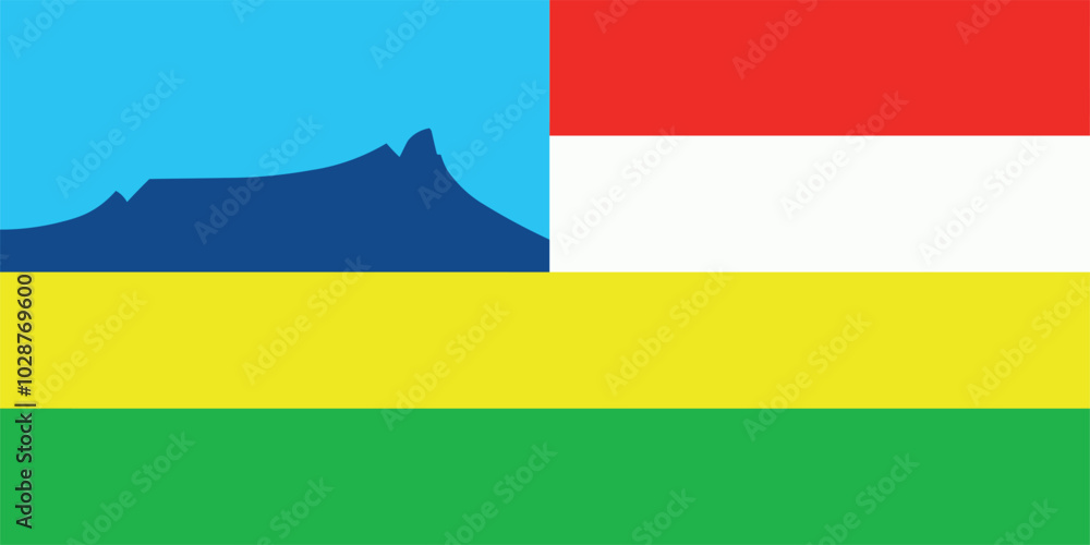 Obraz premium Flag of Kota Kinabalu