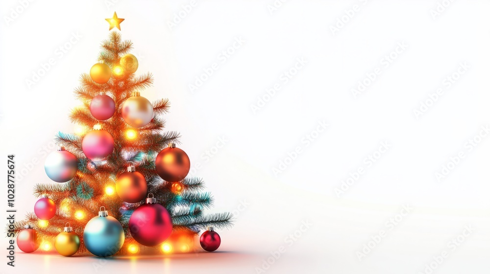 decorated christmas tree with lights and ornaments decorated christmas tree with lights and ornaments