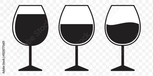 glass icon vector flat design. EPS 10.