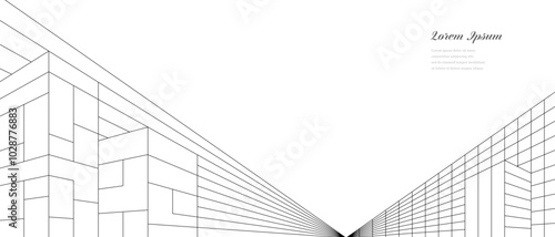 幾何学 抽象 建築 テクノロジー ビジネス 背景