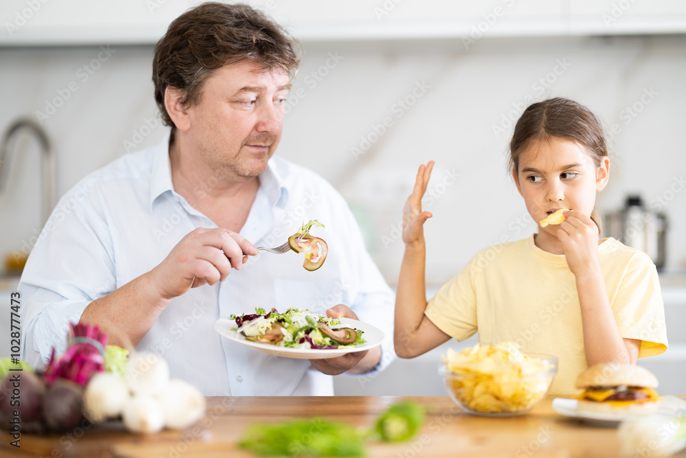 Daughter refuses to eat food prepared by father Daughter refuses to eat food prepared by father
